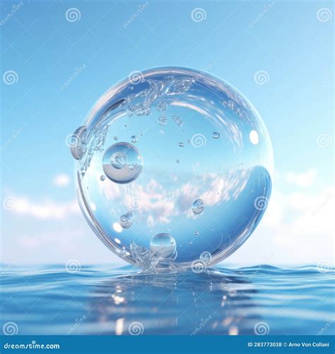 Water, bubbles, surface uniform bubbles - sound effect