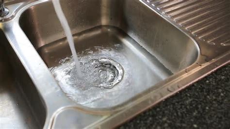 Water is drained from the sink - sound effect