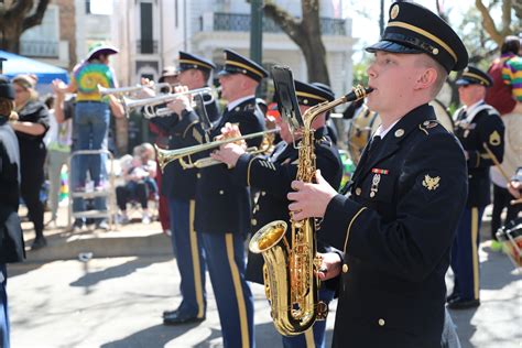 Military band at the parade - sound effect