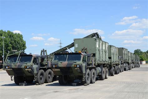 Military weapon transporter: driving slowly on a flat road - sound effect