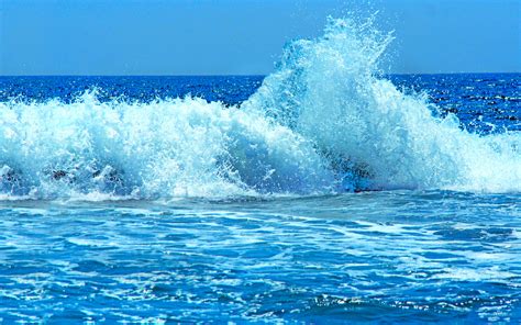 Waves: water hitting the shore - sound effect