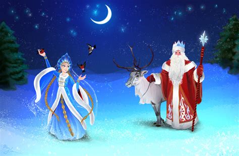 Departure of father frost and snow maiden - sound effect