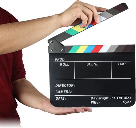 Clapperboard with tinsel - sound effect
