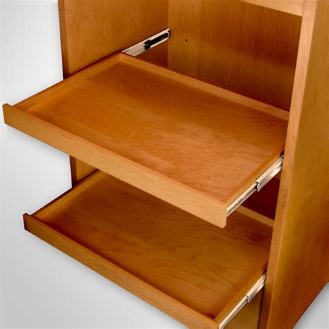 Wooden desk drawers slide out (2) - sound effect