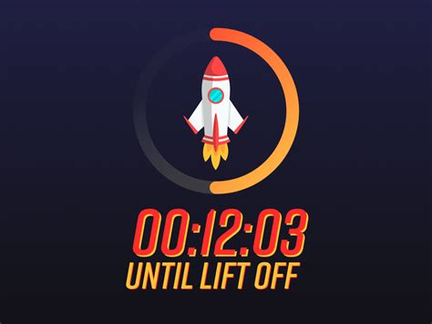 Rocket launch with countdown - sound effect