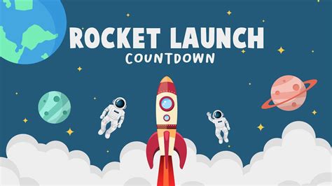 Rocket launch with countdown - sound effect