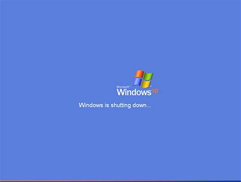 Windows xp shutting down sound
