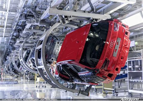 Audi plant: production of electric motors - sound effect