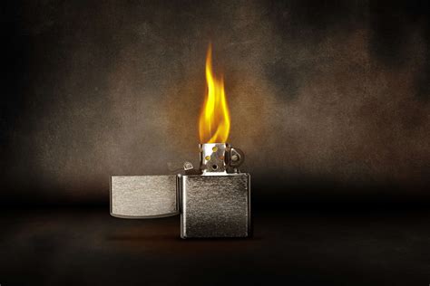 Zippo lighter on fire - sound effect