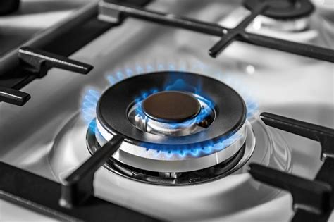 Ignition and combustion of a gas stove - sound effect