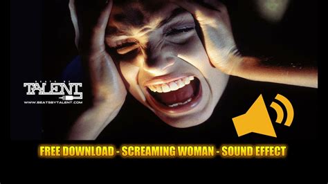 Female scream (reverse echo effect) - sound effect