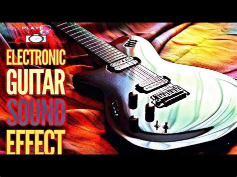 Electric guitar sound effect for rock music