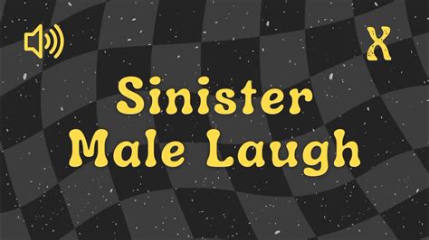 Sinister male laughter (echo effect) - sound effect