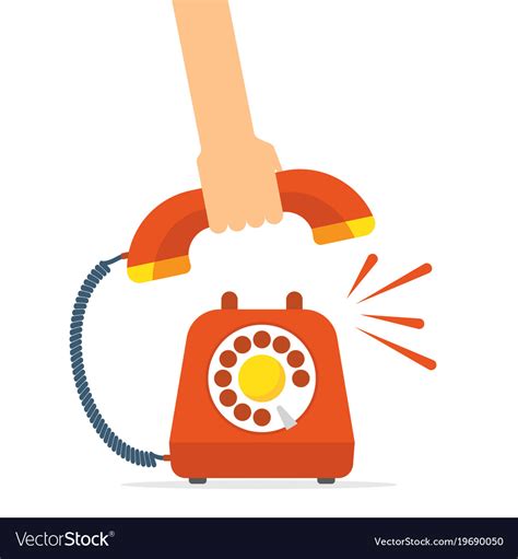 Ringing the phone and picking up the handset - sound effect