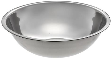 Sound of a large metal bowl