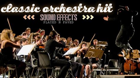 Orchestral hit effect for creating music - sound effect