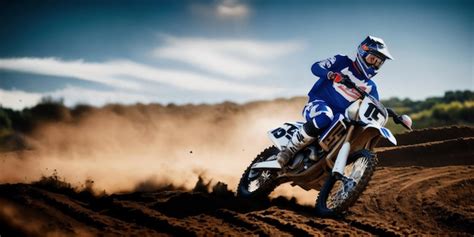 Sound of a motocross bike in motion on the go