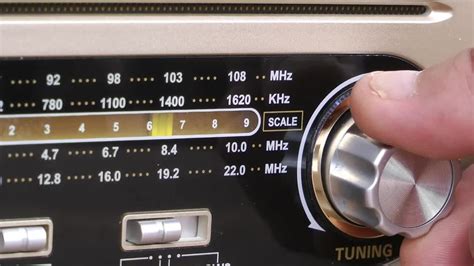 Radio tuning sound: foreign radio stations