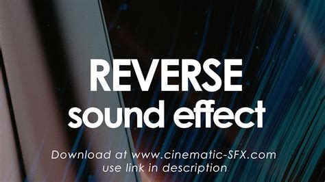 Reverse sound effect for disco house music
