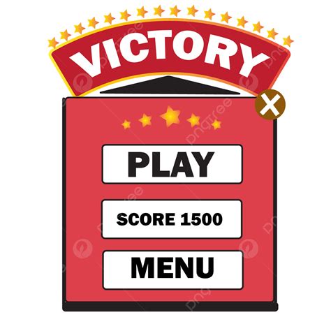 Sound of victory in the game level