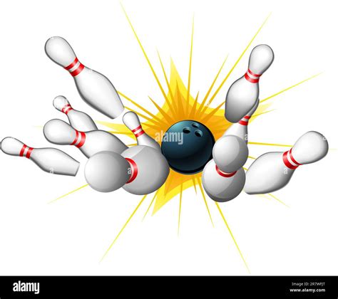 Bowling hit sound, knock down 10 pins