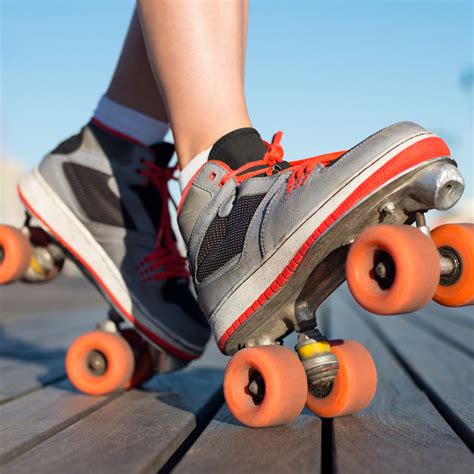 Sound of roller skates: asphalt road skating