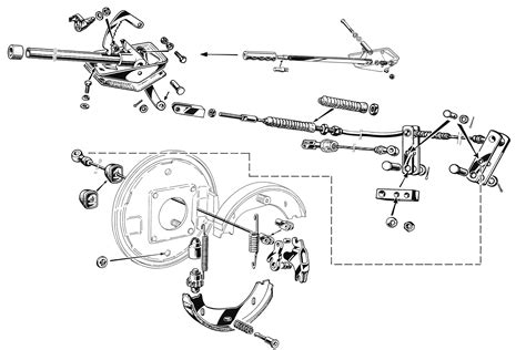 Sound of the handbrake, installation on the handbrake and removal from the handbrake (parking brake)