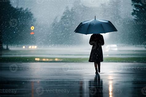 Sound of heavy rain on an umbrella