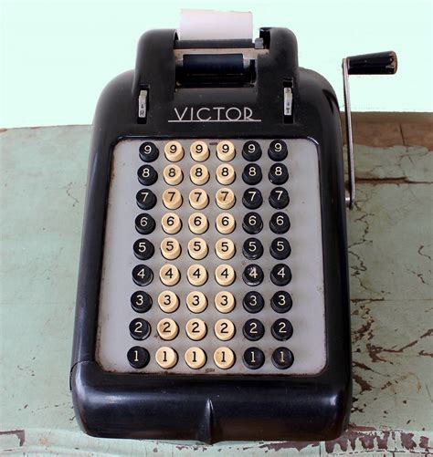 Sound of an old adding machine: data entry, office