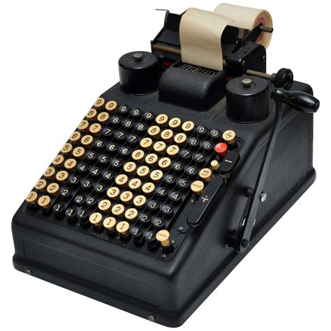 Sound of an old adding machine: data entry, office