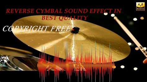 Cymbal sound with reverse and echo effect
