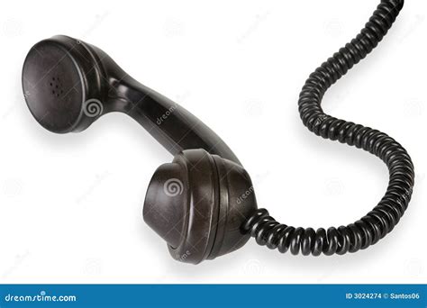 Sound of the receiver of an old telephone: the receiver is picked up and hung up