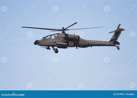 Sound of an apache helicopter in flight