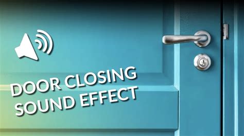 Door closing - sound effect