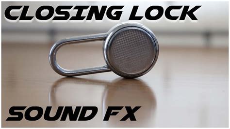 Lock closing sound (echo effect)