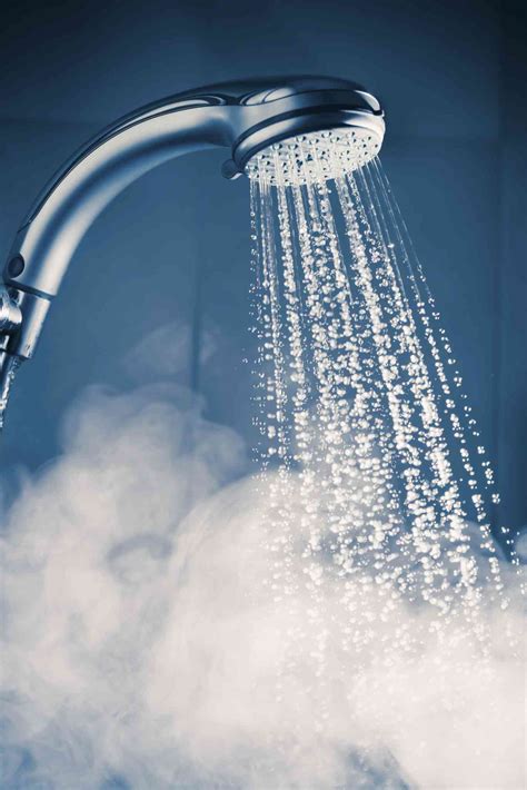 Sounds of water in the shower: opening the tap with water