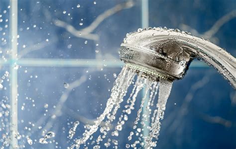 Sounds of water in the shower: opening the tap with water