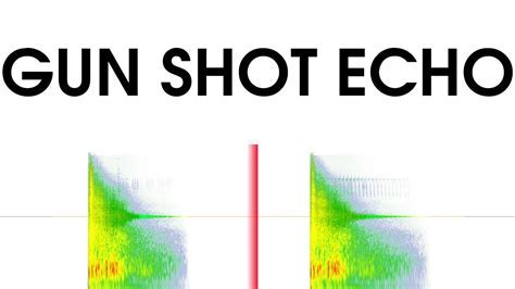 Sounds of pistol shots with echo effect (6 times)