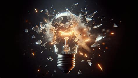 Light bulb explodes and shatters - sound effect