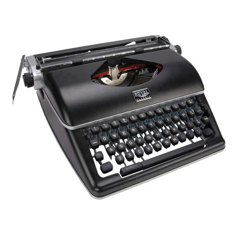 Electronic typewriter: turn on, load paper, print - sound effect
