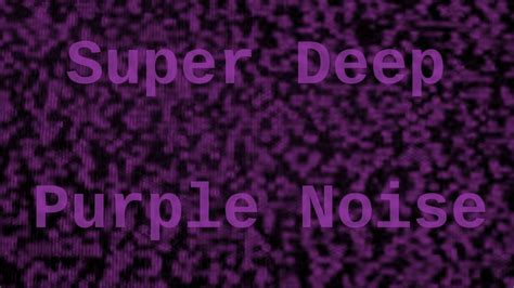 Purple noise - sound effect