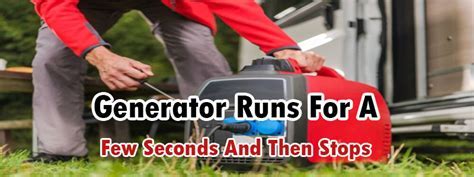 Generator turns on and runs (30 sec) - sound effect