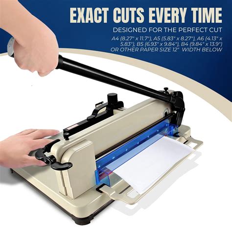 Guillotine cutter, paper cutting - sound effect