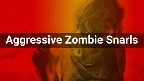 Voice of an aggressive zombie - sound effect