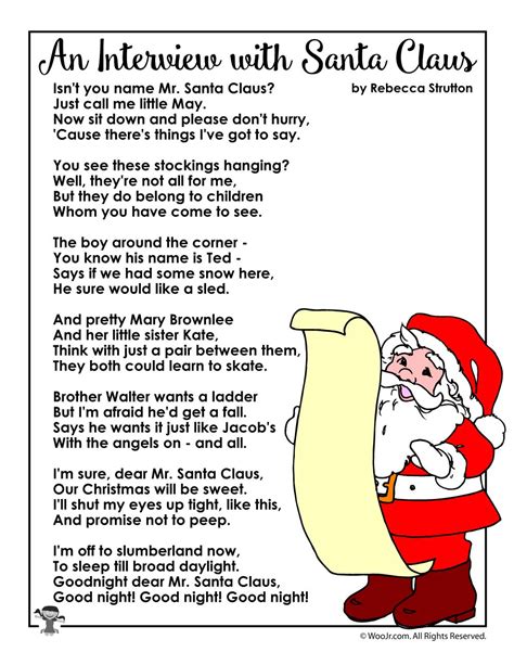 Voice of santa claus (poetry) - sound effect