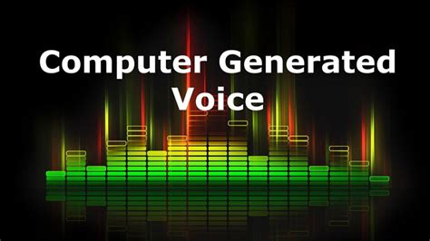 Computer voice - sound effect