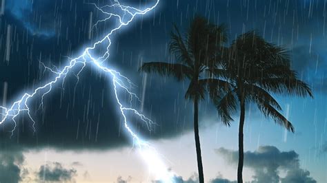 Thunderstorm, thunder noise with light rain (2) - sound effect