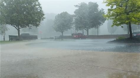 Thunderstorm wind and rain - sound effect