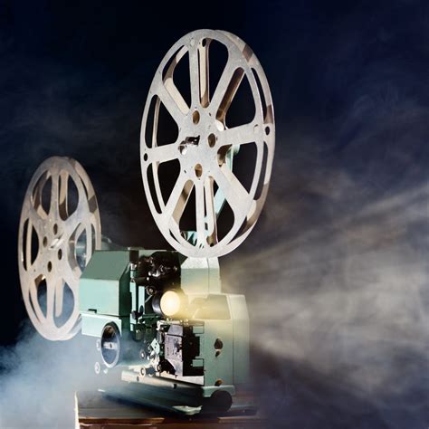 Movie projector: film creaking in hands - sound effect