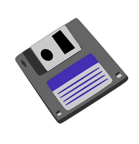 Computer, floppy disk, disk drive sound, office